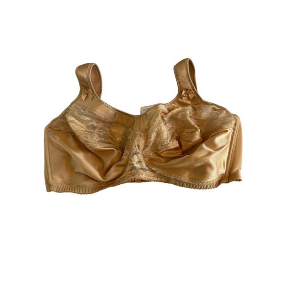 Comfort Choice NWT Women's 46C Easy Enhancer Unlined Wireless Classic Lace Bra - Picture 1 of 11